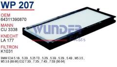 WUNDER WP207 POLEN FİLTRESİ - BMW 5 SERiE E34 - 7 SERiE E32