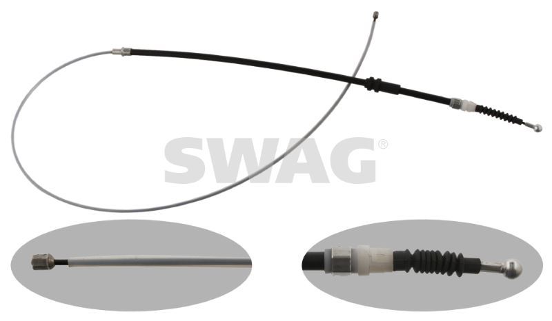 Swag 30937218 El Fren Teli Arka Sağ Sol Caddy Iıı  2011 Sonrası Kampanalı T