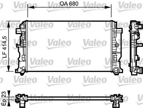 VALEO 734926 SU RADYATÖRÜ CRAFTER 06- 2.0 TDI 2.5 TDI / SPRINTER