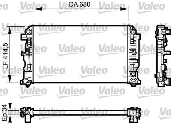 VALEO 734929 SU RADYATÖRÜ CRAFTER 06- 2.0 TDI 2.5 TDI / SPRINTER
