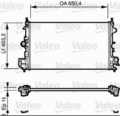 VALEO 734981 SU RADYATÖRÜ VECTRA C 06- 1.6 6V 1.8 16V MT AC SIGNU