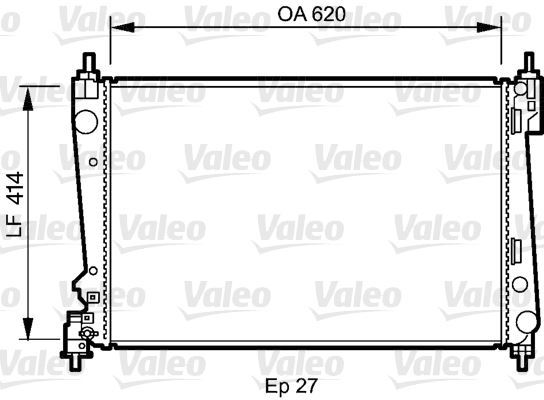 VALEO 735041 SU RADYATÖRÜ DOBLO 09- 1.4 T-JET 1.6 JTD 2.0 JTD MT
