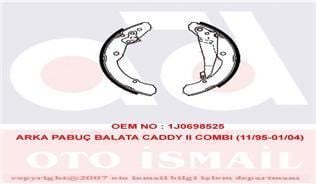 Trw Gs8639 Kampana Balata Jetta Iv  2010 Sonrası Caddy Iı 1995 Sonrası / Inca 1995 Sonrası /