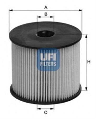Ufı Mazot Filtresi Scudo / 206 306 307 406 807 Partner / C5 Berlı