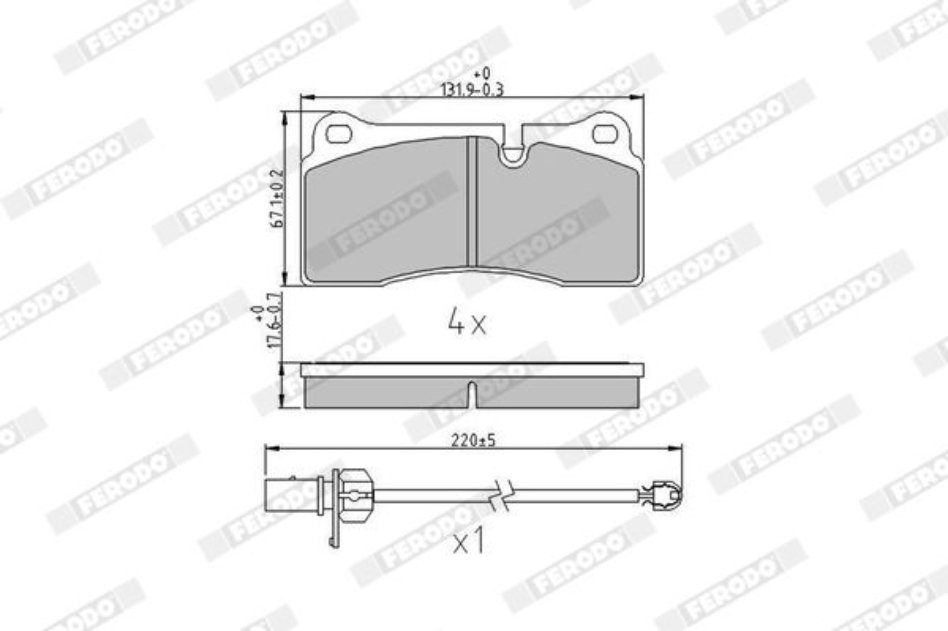 Ferodo Fdb4195 Fren Balatası  Arka Audı R8 (07-15)