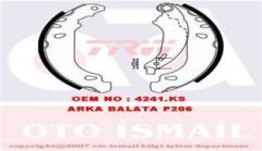 Trw Gs8642 Kampana Balata 206 + Te3 2009 Sonrası 206 1998 Sonrası 180X32