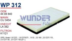 WUNDER WP312 POLEN FİLTRESİ - RENAULT TRAFFiC (PLASTİK)