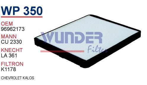 WUNDER WP350 POLEN FİLTRESİ - CHEVROLET KALOS