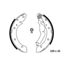 Bosch 986487528 Kampana Balata Megane I 96-03 Laguna I 93-02 Scen