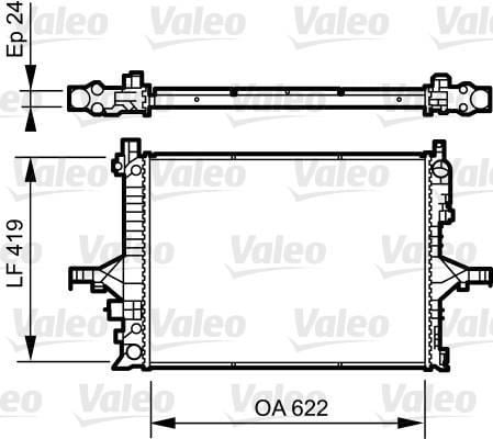 VALEO 735237 SU RADYATÖRÜ S60 11.00- S80 2.4