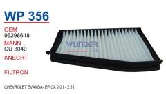 WUNDER WP356 POLEN FİLTRESİ - CHEVROLET EVANDA - EPİCA 2,0 İ - 2,