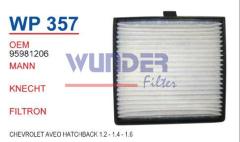 WUNDER WP357 POLEN  FİLTRESİ - CHEVROLET AVEO HATCHBACK 1,2-1,4-1