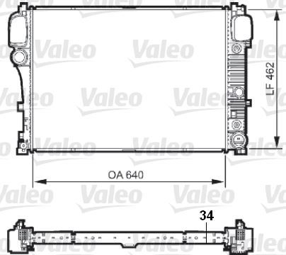 VALEO 735298 SU RADYATÖRÜ MERCEDES S 320 S 350 W221 10.05-