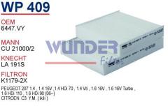 WUNDER WP409 POLEN FİLTRESİ - PEUGEOT 207 (iKiLi)