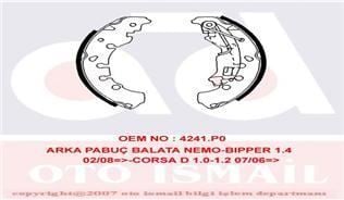 Trw Gs8720 Kampana Balata Fıorıno 2008 Sonrası Qubo 2008 Sonrası Panda  2012 Sonrası Punto Gr