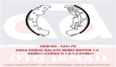 Trw Gs8720 Kampana Balata Fıorıno 2008 Sonrası Qubo 2008 Sonrası Panda  2012 Sonrası Punto Gr
