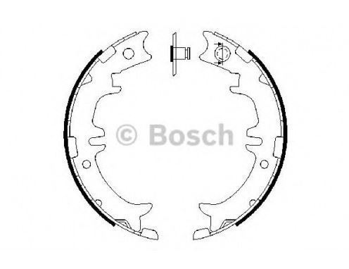 Bosch 986487615 Arka Pabuç Balata Avensıs Verso 2.0D4-D 2.0Vvt (0