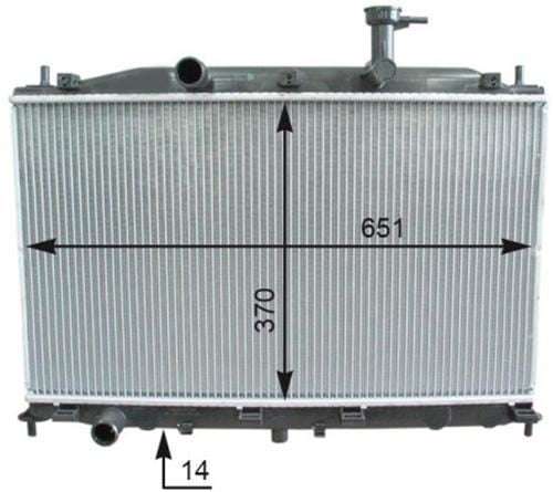 VALEO 735586 SU RADYATÖRÜ ACCENT ERA 07-11 1.4 16V 1.6 16V MT 648
