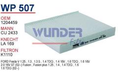 WUNDER WP507 POLEN FİLTRESİ - FORD FiESTA V - FUSiON 1.6 TDCI - F