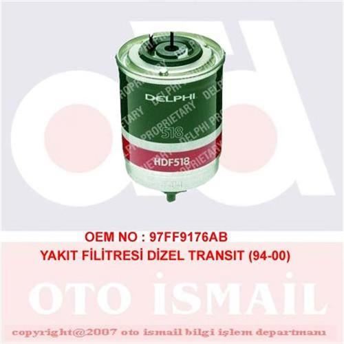 Delphi Hdf518 Mazot Filtresi Transıt T12 T15  Transıt 94-00 2.5 T