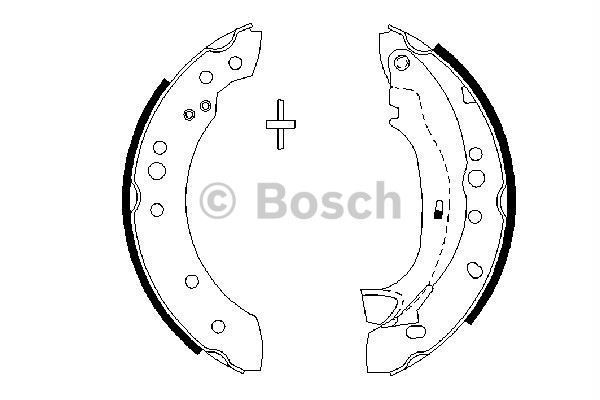 Bosch 986487664 Kampana Balata Sandero / 1007 2005 Sonrası / C2 2002 Sonrası C3 I 0