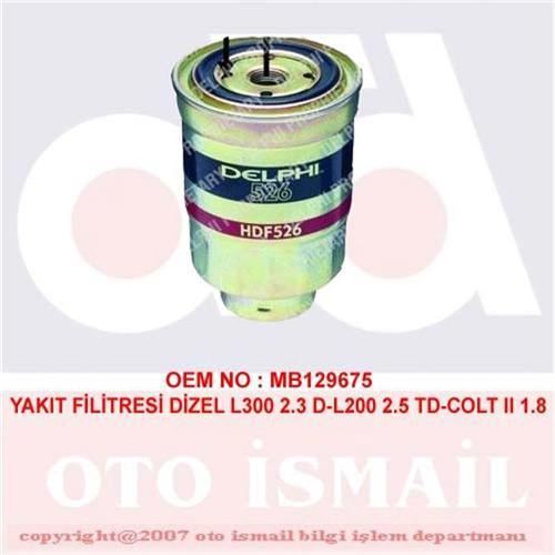 Delphi Hdf526 Mazot Filtresi Starex 1998 Sonrası H1 H100 / L200 L300 Pajer