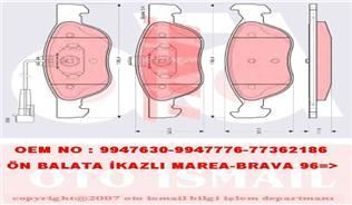 Trw Gdb1290 Fren Balatası Ön Fişli Marea 1996 Sonrası Brava Bravo I 95-