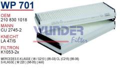 WUNDER WP701 POLEN FİLTRESİ - MERCEDES 210 KASA E200 - E220 (iKiL