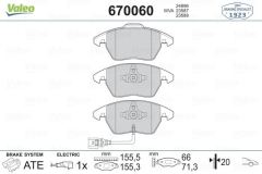 VALEO 670060 ÖN BALATA GOLF V 2.0TDİ (08-13) PASSAT 10=- SCIROCCO