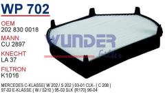 WUNDER WP702 POLEN FİLTRESİ - MERCEDES 202 KASA C-CLK-EKLASS