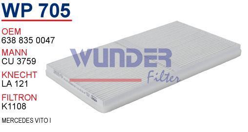 WUNDER WP705 POLEN FİLTRESİ - MERCEDES ViTO I
