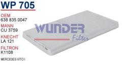 WUNDER WP705 POLEN FİLTRESİ - MERCEDES ViTO I