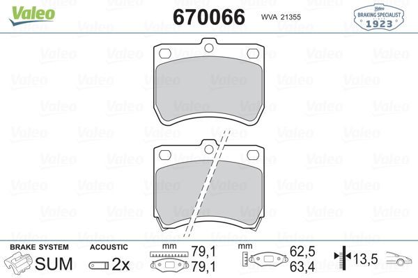 VALEO 670066 ÖN BALATA KIA PRİDE 01-