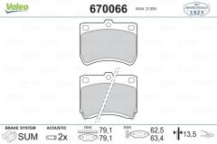 VALEO 670066 ÖN BALATA KIA PRİDE 01-