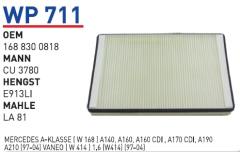 WUNDER WP711 POLEN FİLTRESİ - MERCEDES 168 KASA A KLASS - VANEO