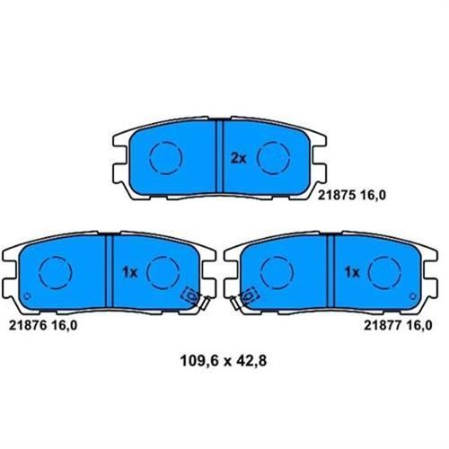 Bosch 986424367 Fren Balatası Arka Frontera A 1992 Sonrası Frontera B 98-