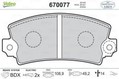 VALEO 670077 ÖN BALATA FİŞLİ R12 C15 VISA (82-91)