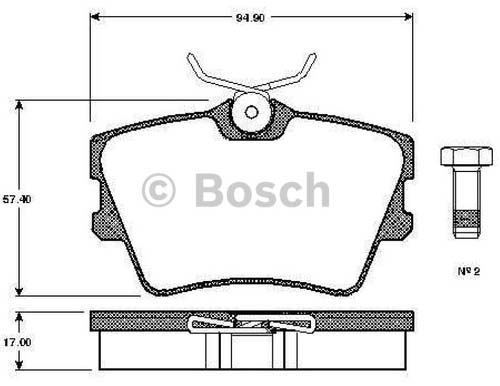 Bosch 986424371 Fren Balatası Ön Carısma 96-06 1.8 Absli Colt 04-