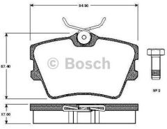 Bosch 986424371 Fren Balatası Ön Carısma 96-06 1.8 Absli Colt 04-