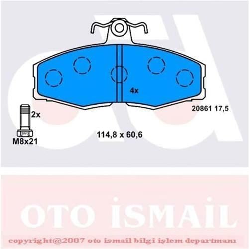 Bosch 986424373 Fren Balatası Ön Favorıt 1989 Sonrası Felıcıa 1994 Sonrası / Sıerra