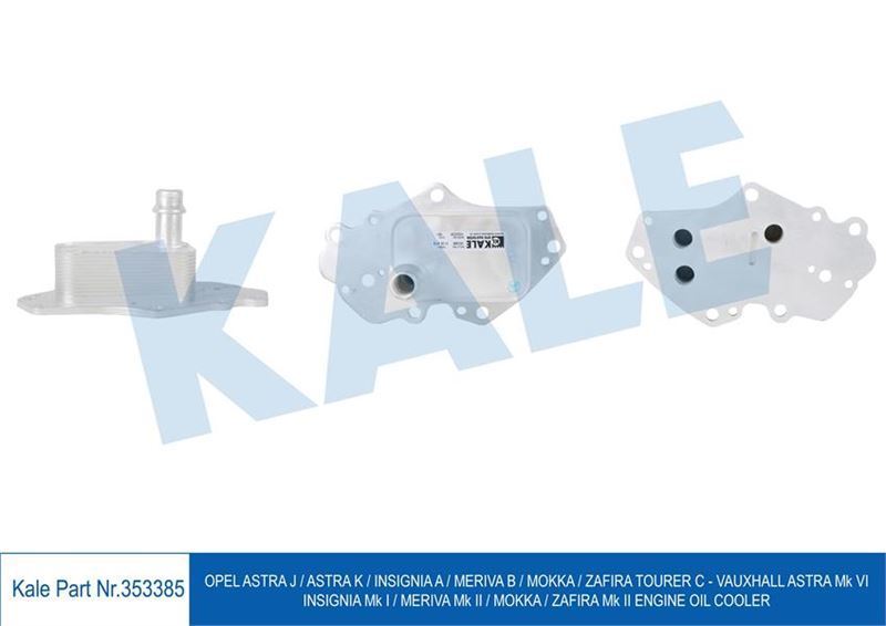 Kale 353385 Yağ Soğutucu Opel Astra J K-Insıgnıa A Merıva B Mokka