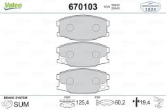 VALEO 670103 ÖN BALATA MITSUBISHI CANTER (01-05)