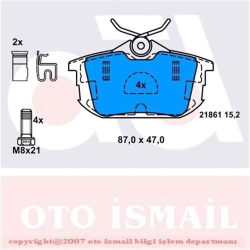 Bosch 986424427 Fren Balatası Arka Carısma 96-06 Colt 04-12 Space