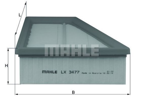 Mahle Lx3477 Hava Filtresi Mercedes W176 W246 W117 12-