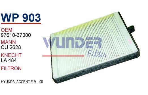 WUNDER WP903 POLEN FİLTRESİ - HYUNDAi ACCENT E.M -00