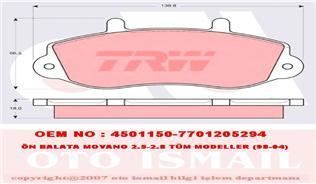 Trw Gdb1380 Fren Balatası Ön Master I 1980 Sonrası / Transıt T12