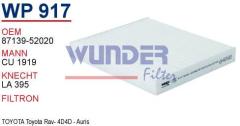 WUNDER WP917 POLEN FİLTRESİ - TOYOTA RAV 4-D4D-AURiS