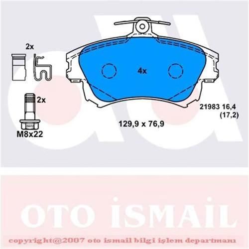 Bosch 986424541 Fren Balatası Ön Carısma 95-09 1.6 Colt 2004 Sonrası 1.5 /