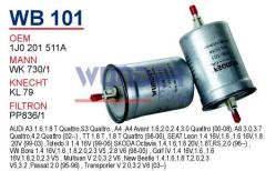 WUNDER WB101 BENZİN FİLTRESİ - VW PASSAT - GOLF IV - BORA (TOMBUL