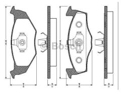 Bosch 986494005 Fren Balatası Ön Polo III 1995 Sonrası Lupo 1998 Sonrası Fox 2005 Sonrası /